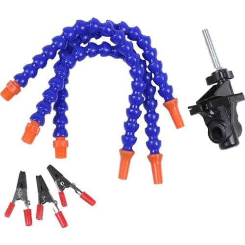 Bench Vise Table Clamp Soldering Station with 3pc Flexible Arms Soldeirng Iron Holder PCB Welding Repair Third Hand Tool