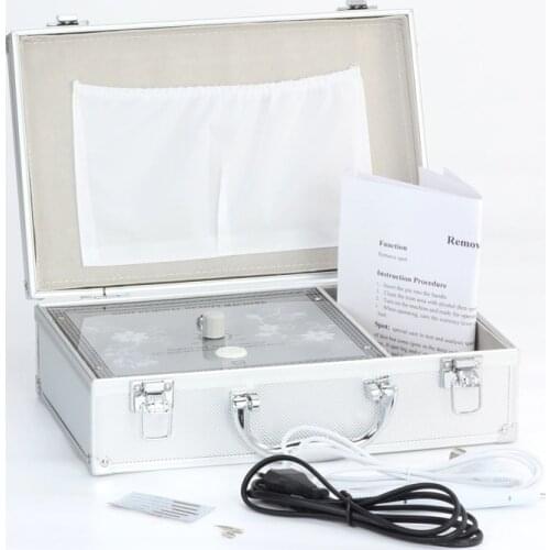 Desktop mole remover device spot removal pen for salon use With Suitcase Packing Beauty Machine DHL free shipping