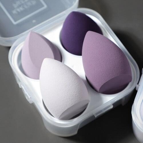 New Makeup Blender 4PCS Beauty Puff Sponge Set Foundation Powder Blush Blender Makeup Accessories Tools Cosmetic Blending Sponge