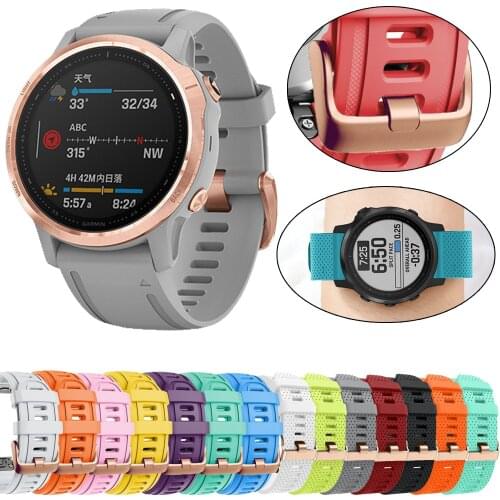 Official Sport Smart Watch Silicone Quick Release Replacement Strap for Garmin Fenix 6S Pro 5S Wristband 20mm Accessories Correa