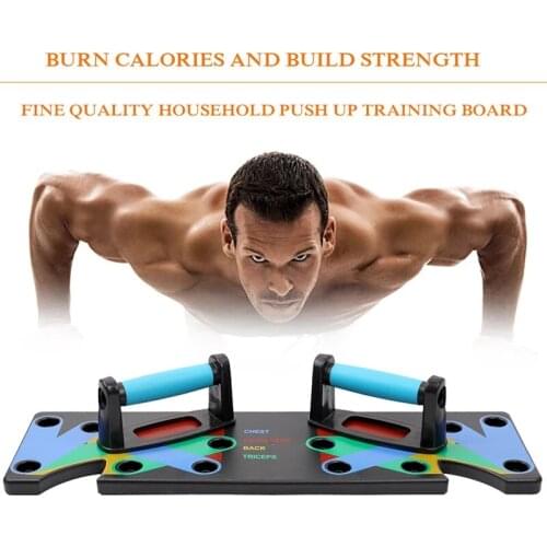 9 in 1 Push Up Rack Board Men Women Comprehensive Fitness Exercise Push-up Stands Body Building Training System Sport Home Gym