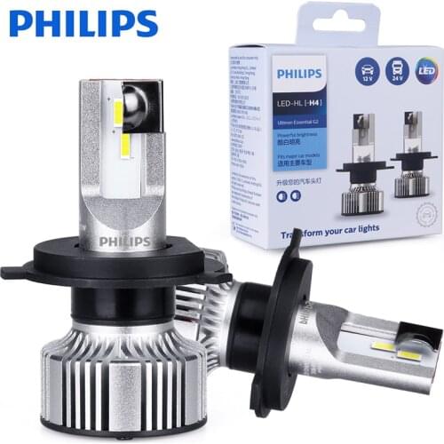 G2 LED H4 LED Philips Ultinon Essential Lamps 6500K White Car Headlight Auto лампы h4 High low beam Car Accessories 12V 24V