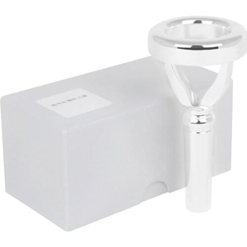 Silver Plated Trombone Copper Mouthpiece Replacement Trumpet Parts Beginner Trumpet Bb Practice Mouthpiece Universal