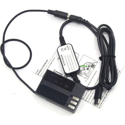 USB-C PD Adapter Cable+D-LI109 D-DC128 Dummy Battery for Pentax K-70 K-50 K-30 K-R K-2 K-S1 K-S2