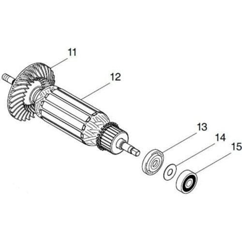 AC220-240V MAKITA 515373-3 Rotor Motor Armature for GA6040C01 GA5040C01 Rotor