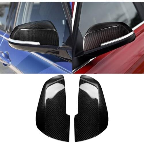 1Pair Car Rear View Mirror Cover Cap Replacement For E84 F20 F30 F35 F34 F30