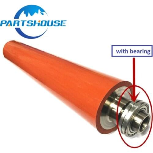 1Pcs Red Lower fuser roller with bearing for Konica BH920 950 7085 DI850 Pressure Roller for Konica Minolta Bizhub Pro920 Pro950