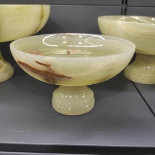 1pcs Natural Stones Afghanistan Jade Stones Agate Wedding Party Marriage fruit plate