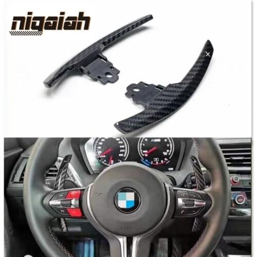 2pcs Dry Carbon Fiber Fender Trim Cover Side Air Vent Protector Stickers Anti-collision Strips For BMW M3 F80 M4 F82 2014-2018