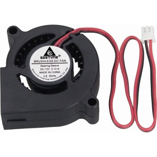 20 Pieces Gdstime 50mm DC Blower Fan 5020 High Speed Centrifugal Blower 12 Volts 12V CPU Cooling Fan 50mm x 20mm 5cm