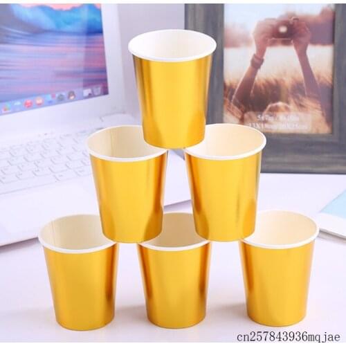 4000pcs Disposable Cups Foil Paper Cups Disposable Tableware Wedding Kids Birthday Party Decoration
