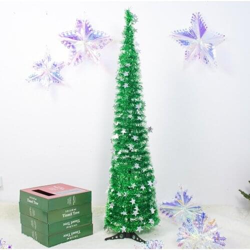 5Colors 1.5m Artificial Christmas Tree Encrypted PVC Christmas Stand Tree Happy New Year X-mas Decorations for Home