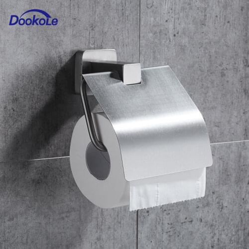 304 Stainless Steel Toilet Paper Holder, Bathroom hardware Roll Paper Holders With Cover
