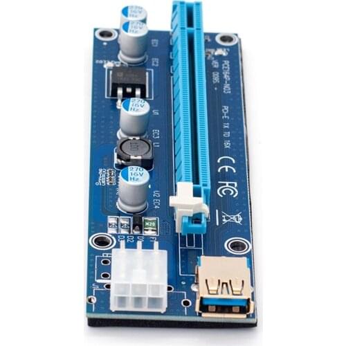 009S Adapter Cable PCI-E1X to 16X image Card Extension Cable Gold-Plated image Card Adapter Board Riser