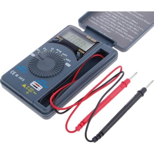 XB866 Mini Auto Range LCD Voltmeter Tester Tool AC/DC Pocket Digital Multimeter