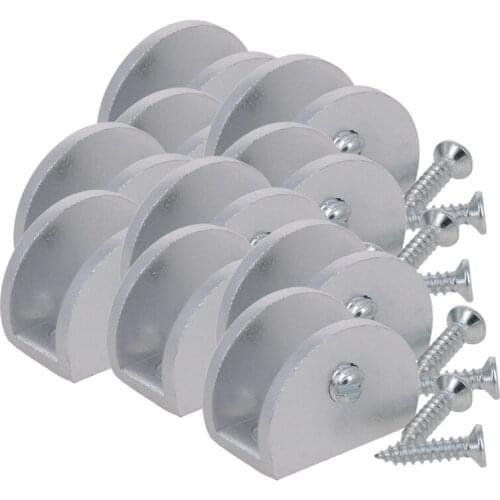 MroMax Hardware Glass Fixing Clips Aluminum Alloy 38x29x19mm/29x21x16mm/20x18x14mm/38x28x19mm/29x20x16mm/21x18x14mm 2/4/10pcs