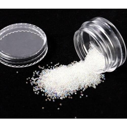 1Box Fashion Beautiful Charms Colorful Caviar Glass Bead 3D Nail Art Decoration DIY Ongles Nail Accesoires Nail Design Supplies