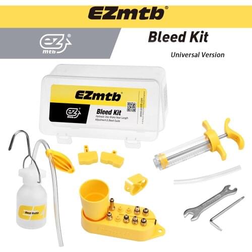 Ezmtb Bicycle Bleed Kit Hydraulic Disc Brake Oil Tools for SHIMANO/SRAM/Avid/MAGURA/Avid Series MTB Road Bike Brake Repair Tool