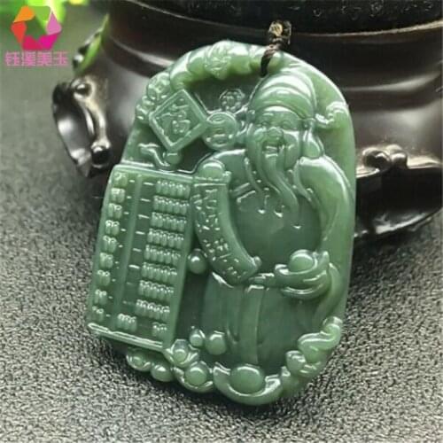 Natural Xinjiang Hetian jade jade pendant and a wealth of lucky Jade Be very careful in reckoning Pendant