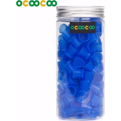 OCOOCOO B014 trumpet special silicone tattoo pigment Cup - Blue