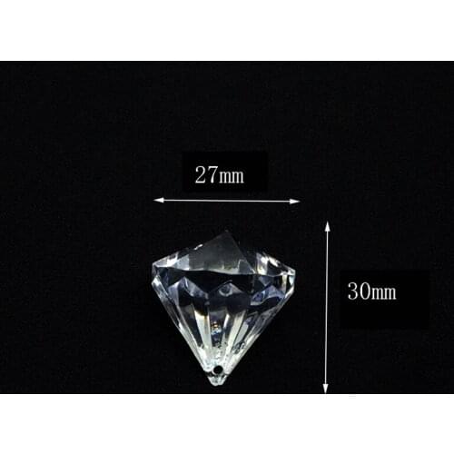 New 30Pcs/Lot Clear Crystal Acrylic Beads Pandent Size 30*27mm Wedding Party Prom Home Chandelier Curtain Hanging Decoration