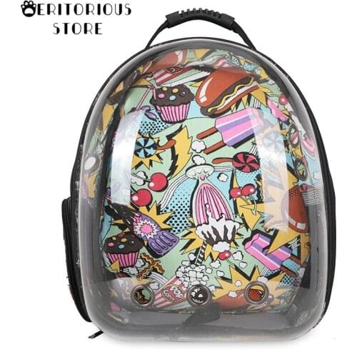 Cat Dog Backpack Transparent Carrier with A Window Fashion Astronaut Transportation Carrying for Cats Pet Products Travel Bag