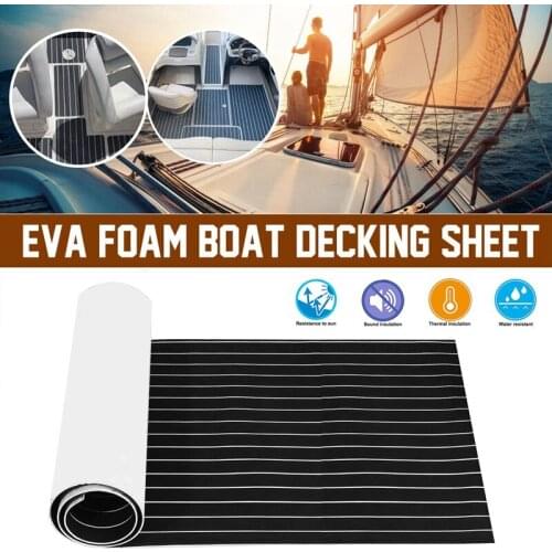 Self-Adhesive EVA Foam Teak Decking Yacht Marine Flooring Synthetic Boat Floor Mat 2400X600X6mm