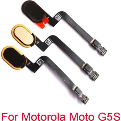 New For Motorola Moto G5S Fingerprint Reader Sensor Scanner Touch ID Home Button Flex Cable Ribbon