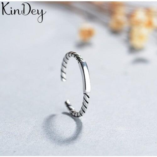 Exaggerated Silver Color Thin Chains Rings For Women Engagement Jewelry Girls Open Finger Rings