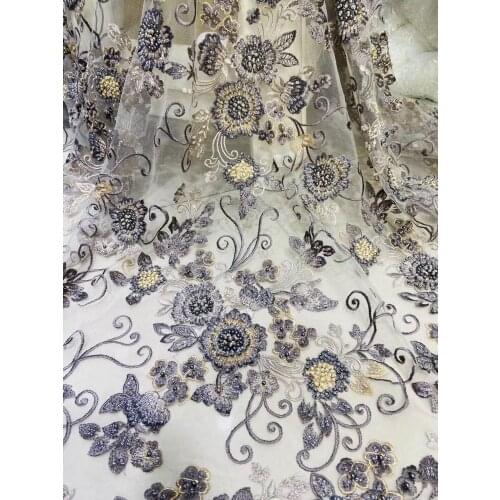 High quality nigerian french net lace african lace fabric SYJ-58684 for wedding dress