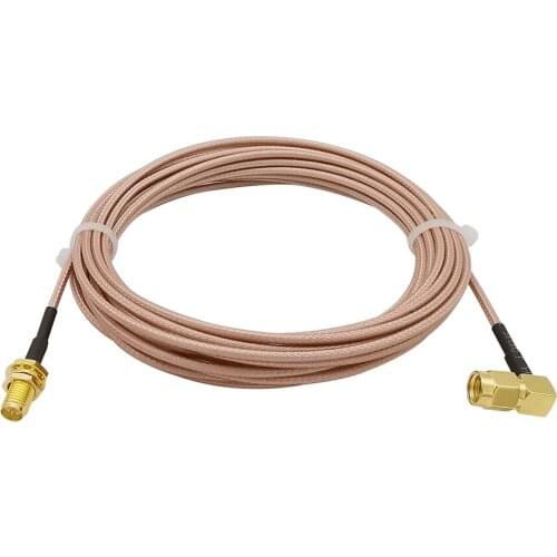 RF RP SMA Female Switch RP SMA Male Right Angle Pigtail Cable RP SMA Jack to RP SMA Plug RG316 RF Coaxial Cable 3M 5M 8M 10M 12M