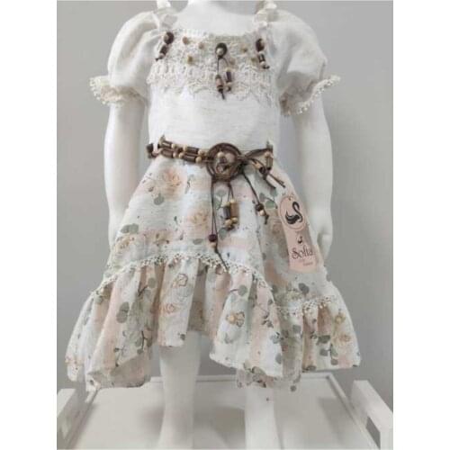 Sofıa Girl Fluffy Embroidered Dress