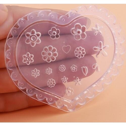 1PC New Flower Daisy Pattern 3D Leaves Books Form Nail UV Gel Design Manicure Accessory Nail Art Tool Nail Art Silicone Mold