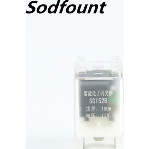 1PCS Transparent 3 feet 12V 24V 40A 180W car flash relay Anti-flash strobe LED flasher