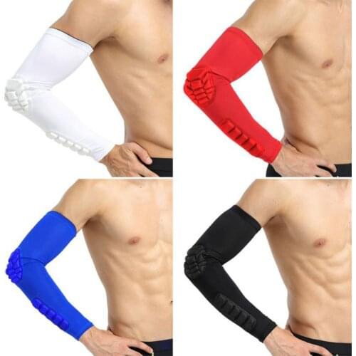 1PC Sports Arm Sleeves UV Sun Protection Compression Arm Sleeves Football Volleyball Golf Arm Guard Cover Elbow Pads Protector