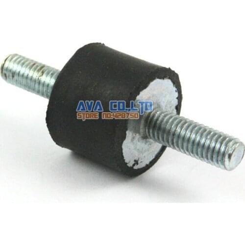 10 Pieces 20*15mm M6*17mm Double End Male Rubber Anti Vibration Mount Bobbin Isolator