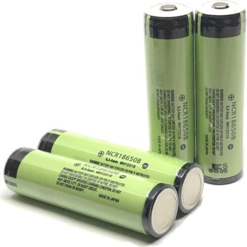 4pcs/lot Panasonic NCR18650B 3.7V 3400mah 18650 Rechargeable Lithium Battery for Flashlight Laptop Batteries with Protected PCB