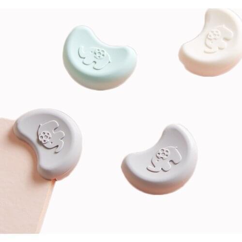 4 Pack Cute Soft Table Corner Protector for Children Toddler Silicone Baby Corner Protector