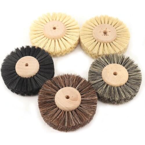 Abrasive Sisal Filament or Horse Hair Brush Polishing Grinding Buffing Wheel Woodworking For Wood Furniture Rotary Drill Tools