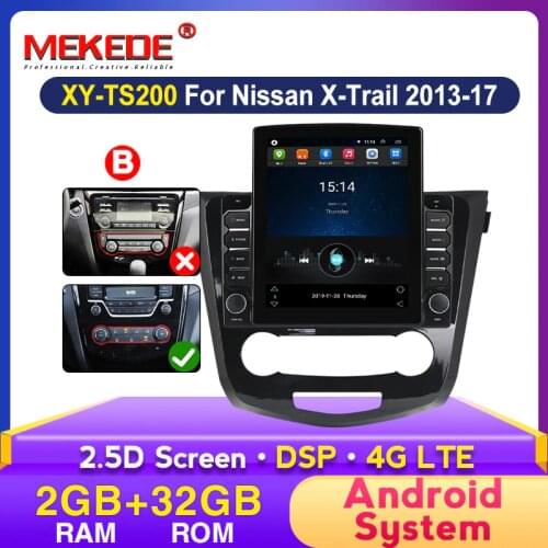 MEKEDE 2 Din Android 9.7" Tesla Screen Car Radio Multimedia Player Navigation GPS for Nissan X-Trail XTrail T32 Qashqai J11 WIFI
