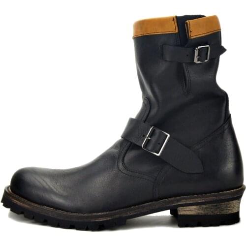 2019 spring Chelsea Boots Mens Zipper Genuine Leather Boots Martin boots men Ankle boots Dress Casual Designer shoes footwear