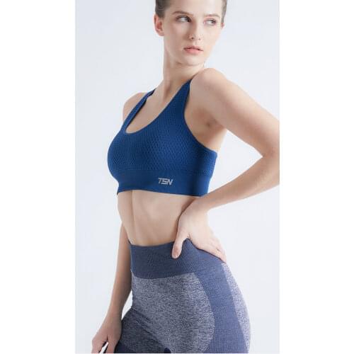 2021 new sports underwear womens Yoga Fitness Running gather back quick dry no steel ring honeycomb shockproof bra