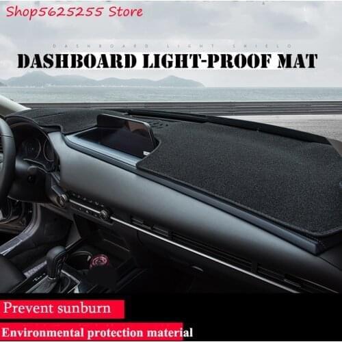 Dashmat For Mazda CX30 2020 2021 Car Dashboard Cover Mat Sun Shade Pad Instrument Panel Carpets Anti-UV Accessories