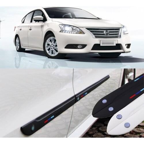 For Nissan Vehicle Car-styling 4pcs High Quality Brand New Side Doors Rubber Bumper Protector Guard Scratch Sticker Trim