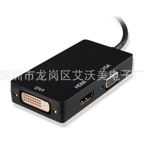 By dhl or ems 100pcs Displayport DP male to HDMI VGA DVI Female Adapter Converter Cable For Apple MacBook Air Pro PC