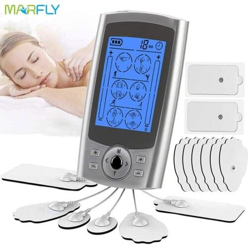 Tens 16 Mode Digital Electric Pulse Massager EMS Muscle Physiotherapy Therapy Stimulator Pain Relief Machine Electroestimulador