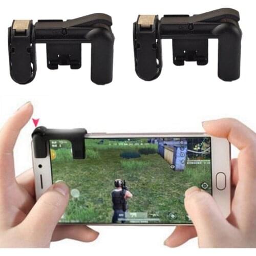 1 Pairs Mobile Phone Gaming Trigger Fire Button Smartphone Shooter Controller for PUBG