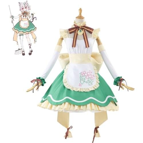 Game Princess Connect Re:Dive Natsume Kokkoro Cosplay Costume Women Cute Maid Dress Halloween Carnival Uniforms Custom Made