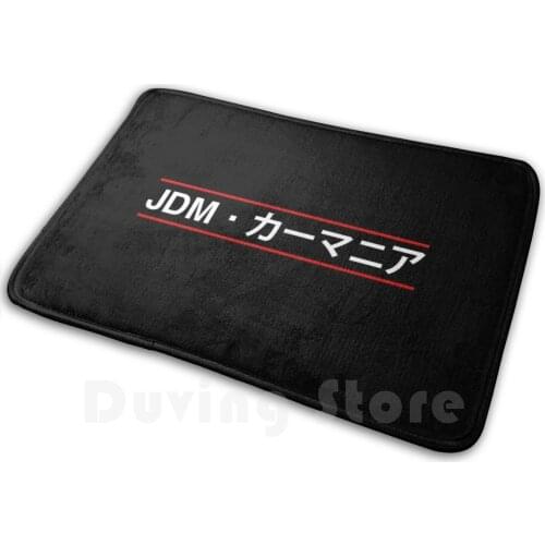 Jdm Enthusiast ( Double Stripe ) Mat Rug Carpet Anti-Slip Floor Mats Bedroom Japan Japanese Jdm Racing Drift Turbo Automotive