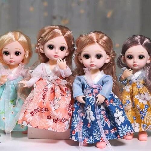 16cm Doll 13 joints Princess Dress Up BJD Play House Girl Toy Gift Bjd Doll